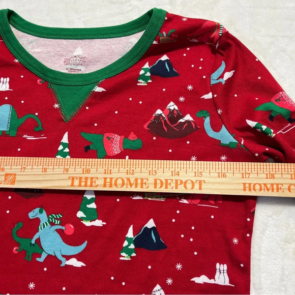 WONDERSHOP Womens Dinosaur Christmas Pajamas Red Size Small - Picture 6 of 12